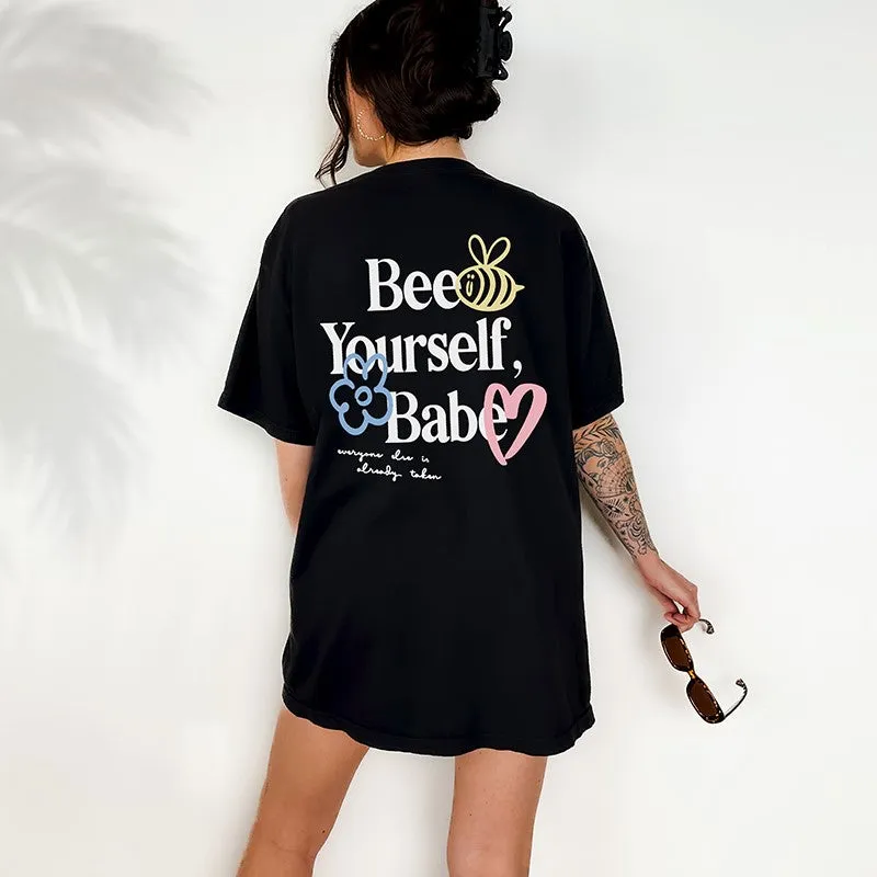 Bee Yourself, Babe Graphic Tee Shirt sold by Alley and Rae product image thumbnail 4