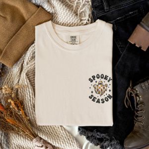 Spooky Season Embroidered Heavyweight Tee - Final Sale sold by Ally and Rae