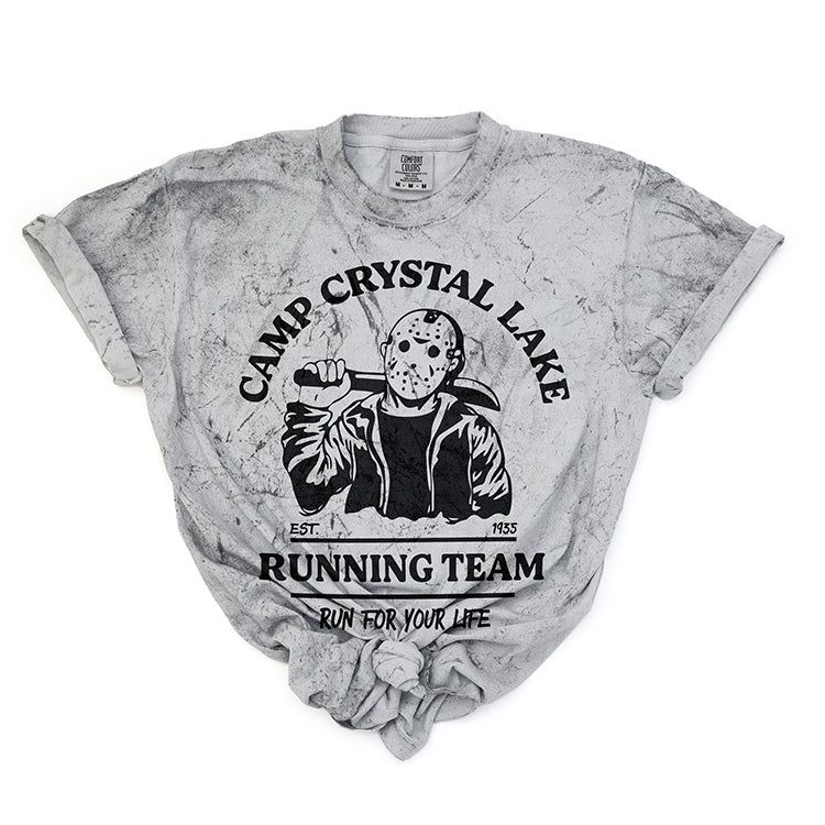 Camp Crystal Lake Running Team Heavyweight Halloween Tee (Wholesale) sold by Ally and Rae product image thumbnail 5