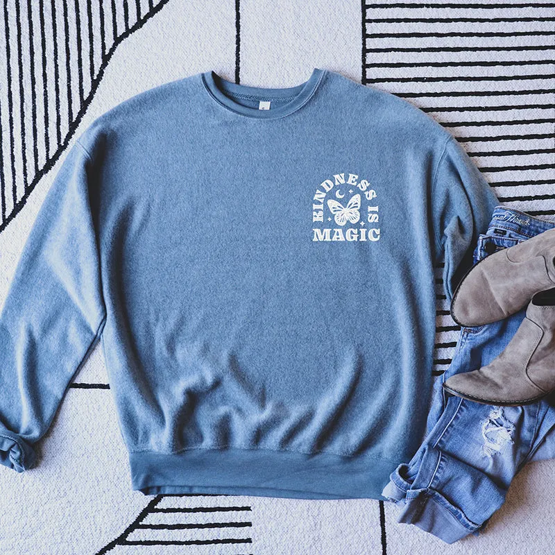 Kindness Is Magic Embroidered Crewneck Sweatshirt sold by Alley and Rae product image thumbnail 3