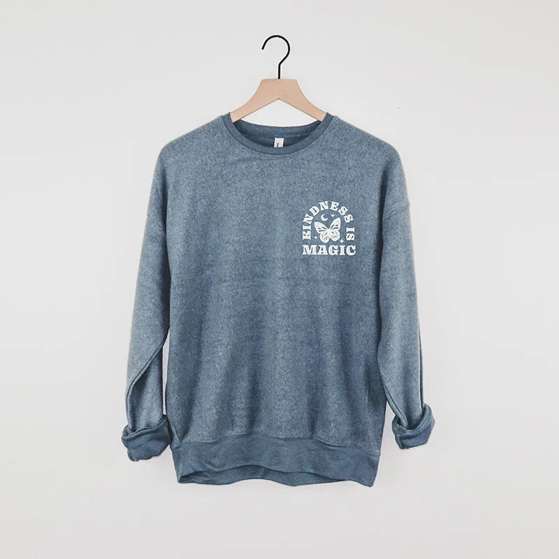 Kindness Is Magic Embroidered Crewneck Sweatshirt sold by Alley and Rae product image thumbnail 2