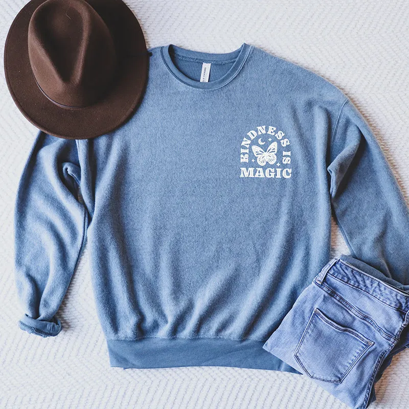 Kindness Is Magic Embroidered Crewneck Sweatshirt sold by Alley and Rae