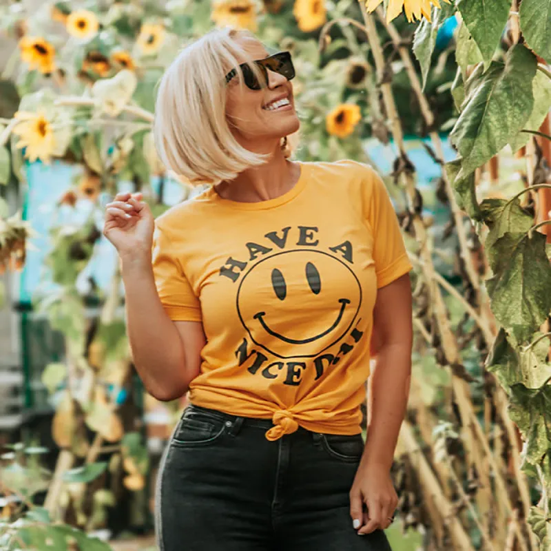 Have A Nice Day Lightweight Tee - Final Sale sold by Alley and Rae