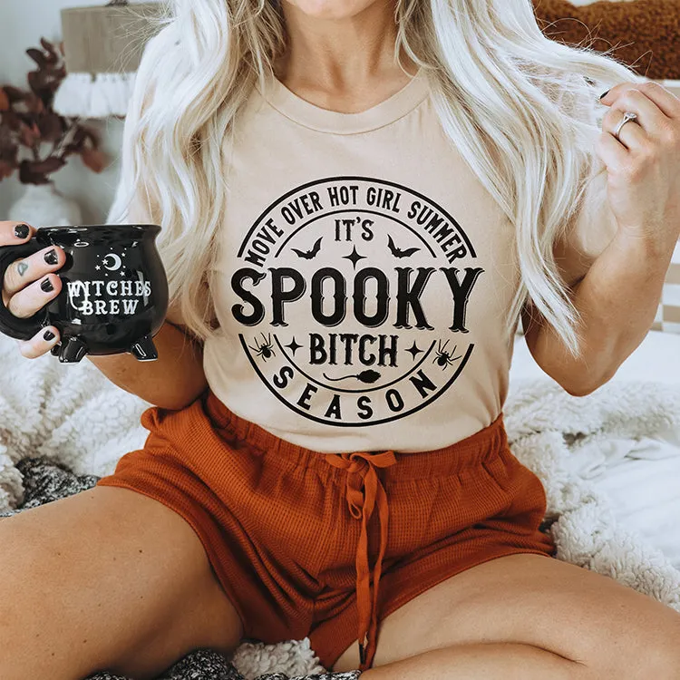 Move Over Hot Girl Summer It's Spooky Bitch Season Lightweight Tee sold by Alley and Rae