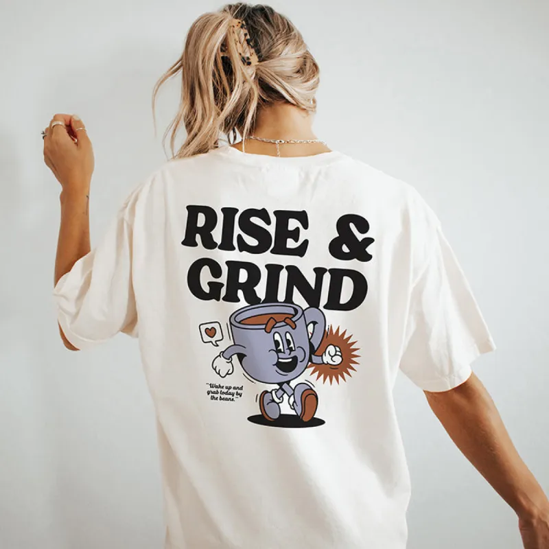 Rise & Grind Graphic Tee Shirt sold by Alley and Rae