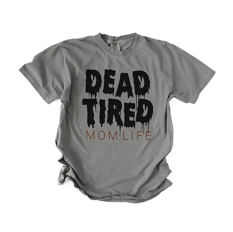 Dead Tired Mom Life Heavyweight Tee sold by Alley and Rae product image thumbnail 2