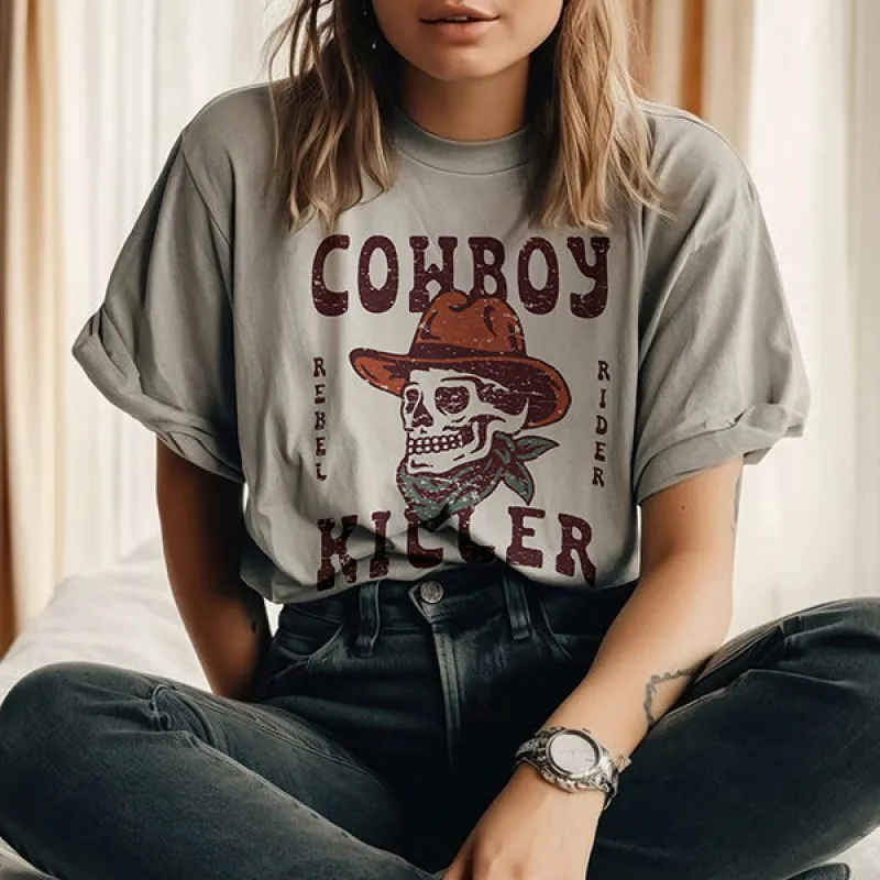 Cowboy Killer Western Heavyweight Graphic Tee sold by Alley and Rae