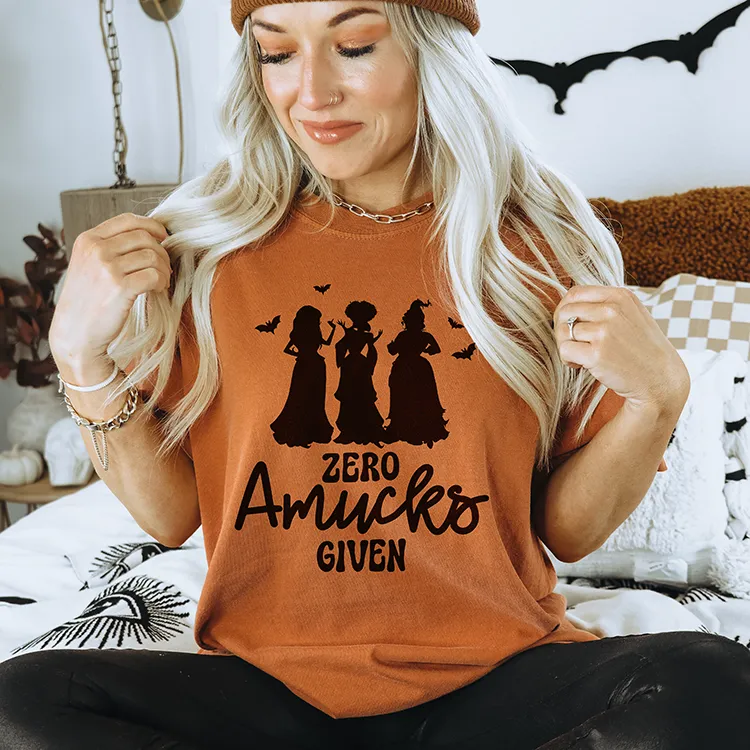 Zero Amucks Given Heavyweight Halloween Tee sold by Alley and Rae product image thumbnail 3