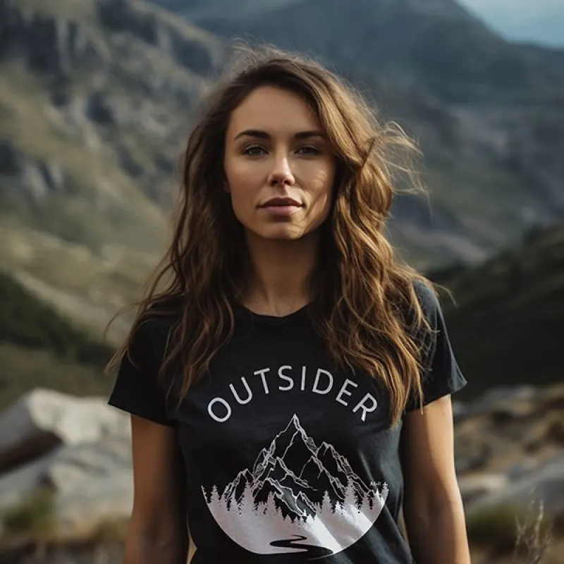 Outsider Graphic Tee Shirt sold by Alley and Rae