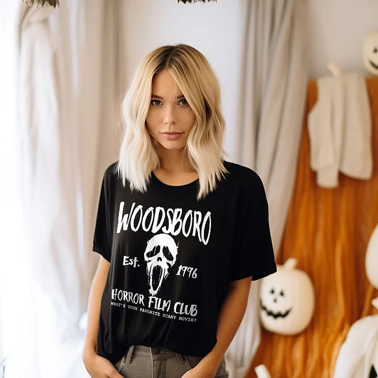 Woodsboro Horror Film Club Lightweight Tee sold by Alley and Rae product image thumbnail 3