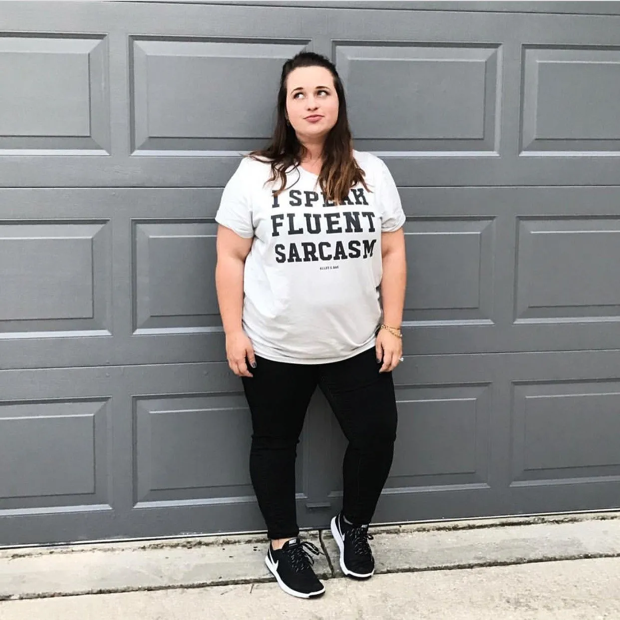 I Speak Fluent Sarcasm Lightweight Tee sold by Alley and Rae product image thumbnail 2