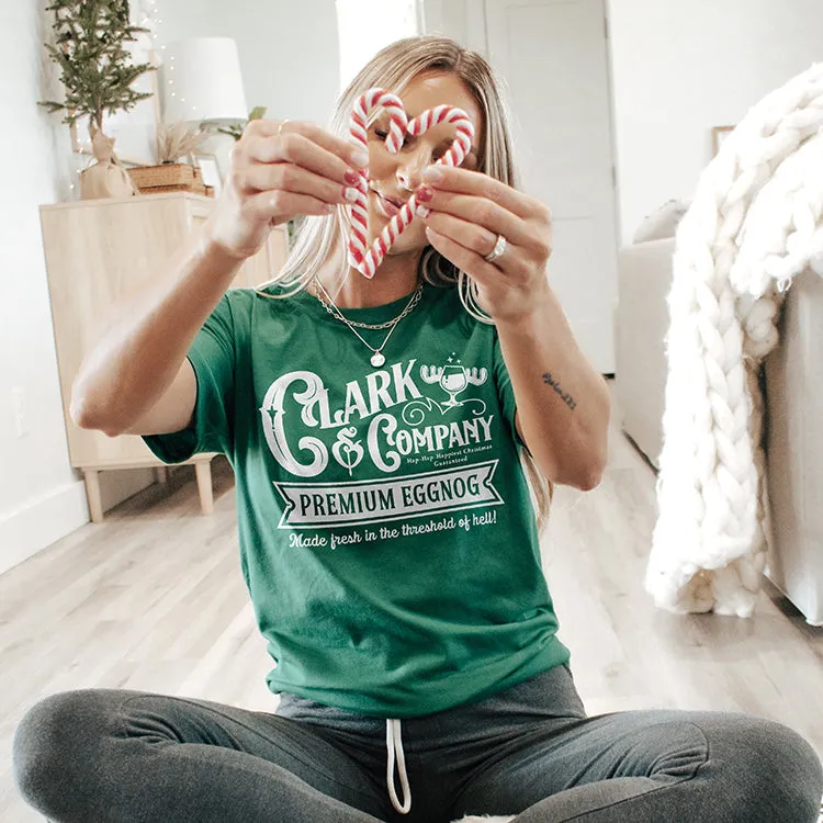 Clark & Company Premium Eggnog Lightweight Tee sold by Alley and Rae