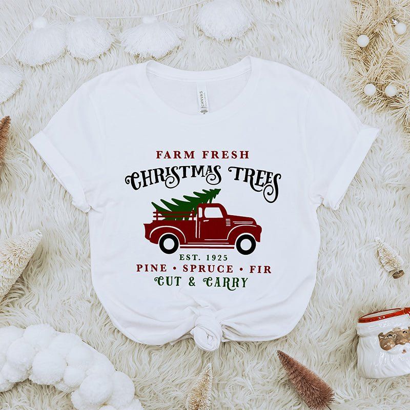 Farm Fresh Christmas Trees Lightweight Tee sold by Ally and Rae product image thumbnail 3
