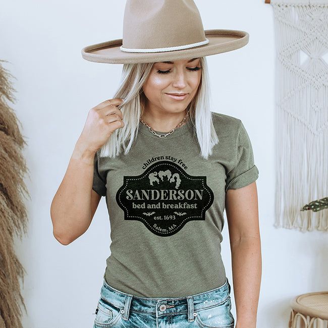 Sanderson Bed And Breakfast Lightweight Halloween Tee (Wholesale) sold by Ally and Rae product image thumbnail 4