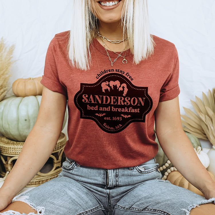 Sanderson Bed And Breakfast Lightweight Halloween Tee (Wholesale) sold by Ally and Rae product image thumbnail 3