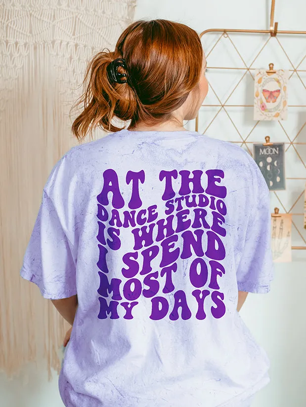 Dance Studio Is Where I Spend Most Days Heavyweight Tee sold by Alley and Rae