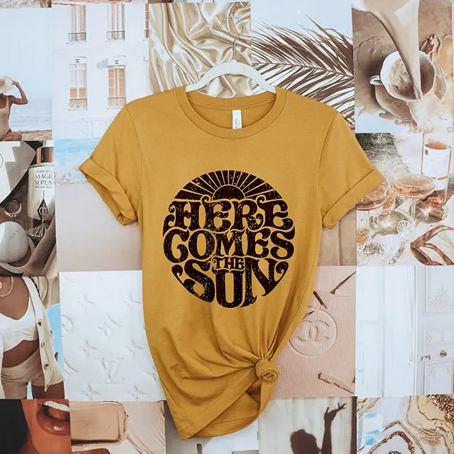 Here Comes The Sun Lightweight Tee sold by Alley and Rae product image thumbnail 4