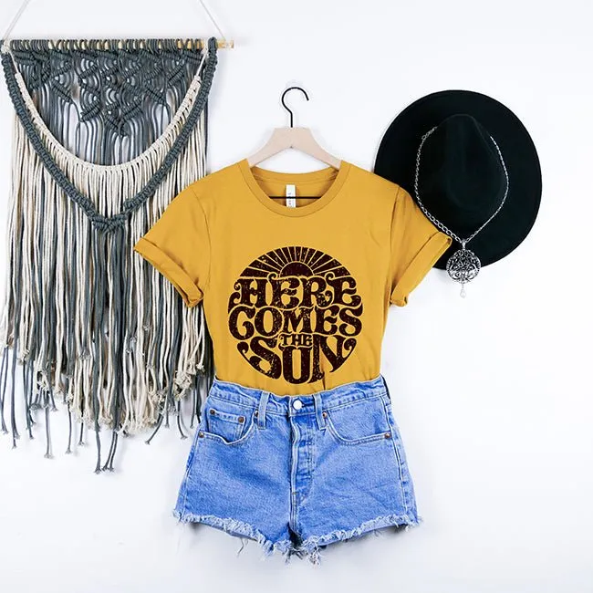 Here Comes The Sun Lightweight Tee sold by Alley and Rae product image thumbnail 5