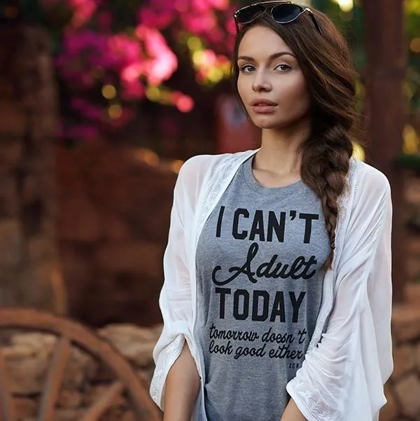 I Can't Adult Today Lightweight Tee sold by Alley and Rae