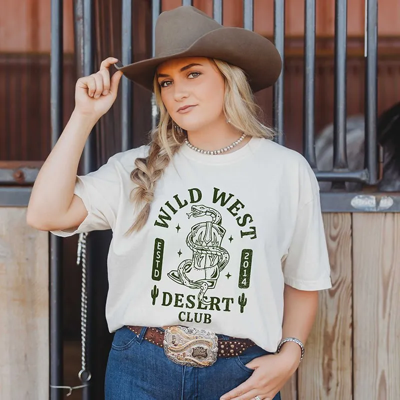 Wild West Desert Club Heavyweight Graphic Tee sold by Alley and Rae product image thumbnail 4
