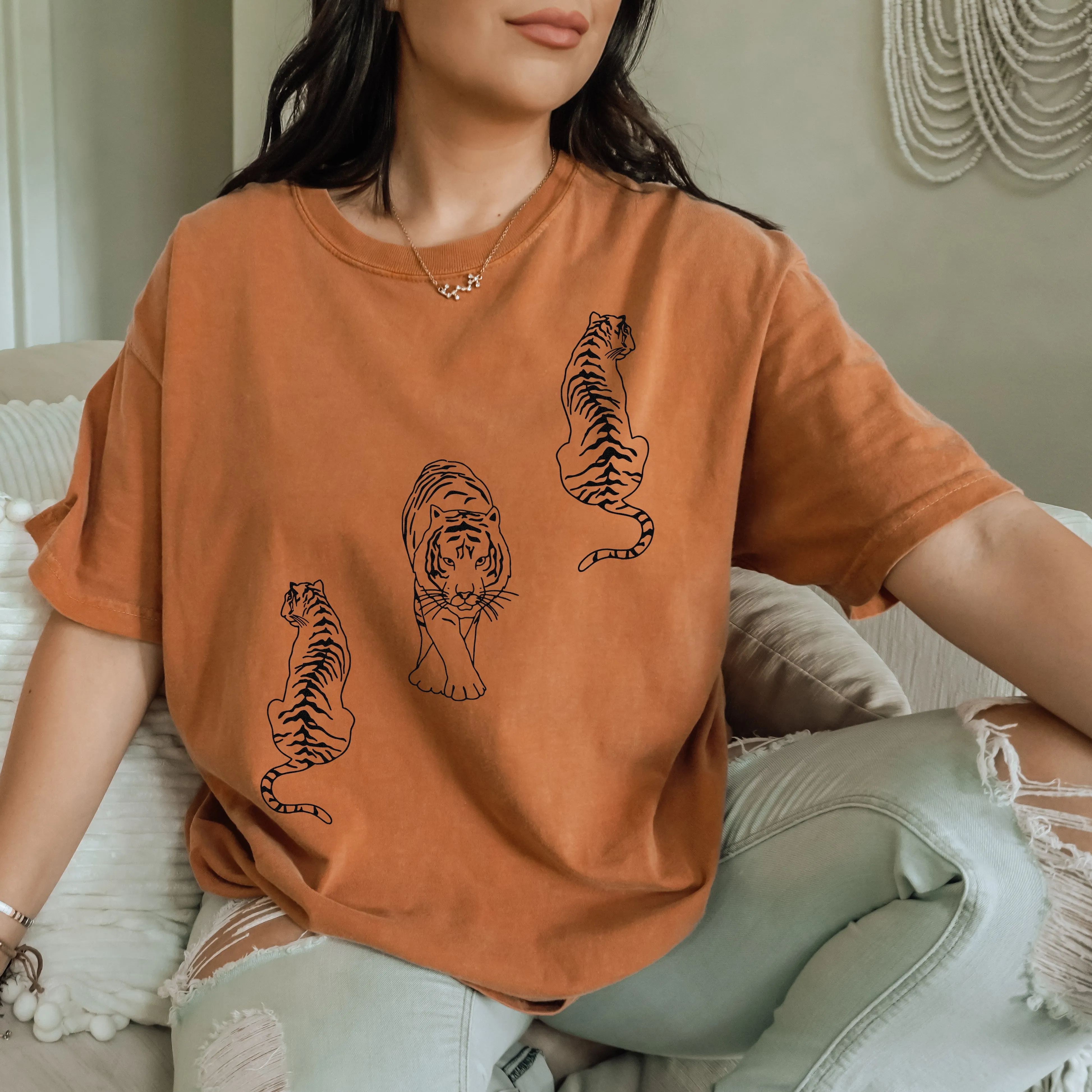 Tiger Graphic Tee Shirt (Wholesale) sold by Alley and Rae product image thumbnail 4