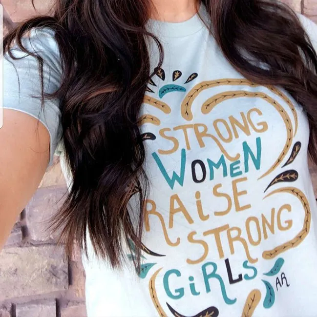 Strong Women Raise Strong Girls Lightweight Tee - Final Sale sold by Alley and Rae product image thumbnail 2