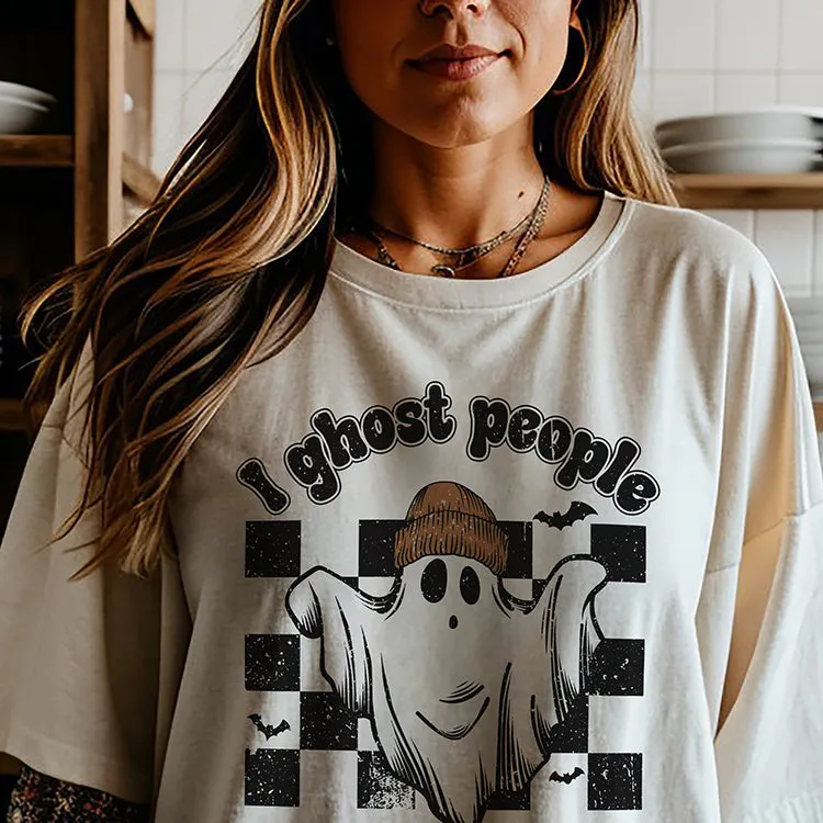 I Ghost People All Year Round Heavyweight Tee sold by Alley and Rae product image thumbnail 3