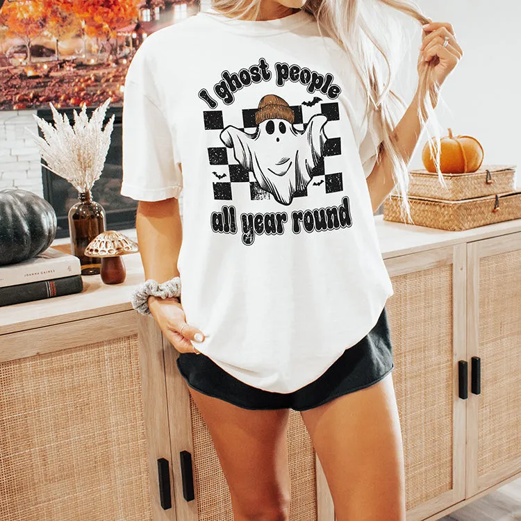 I Ghost People All Year Round Heavyweight Tee sold by Alley and Rae product image thumbnail 2