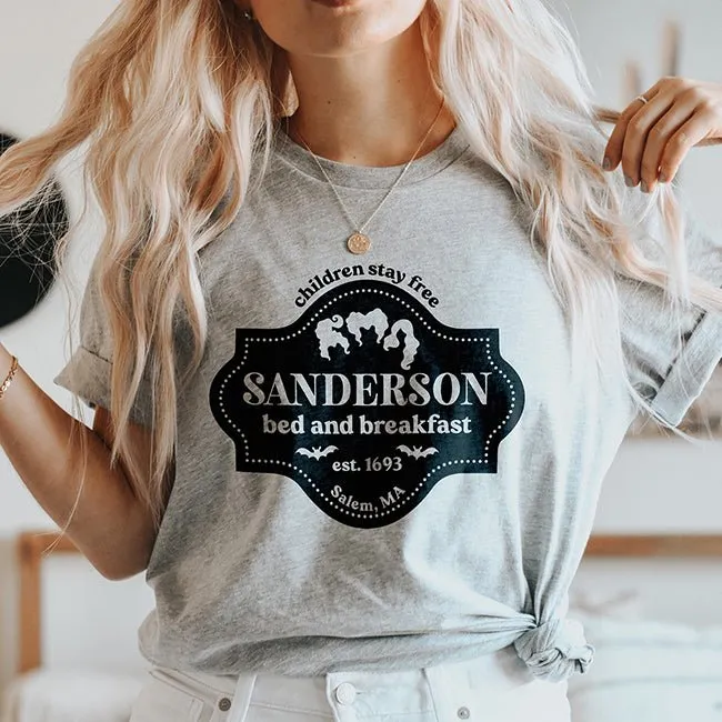 Sanderson Bed And Breakfast Lightweight Tee sold by Alley and Rae