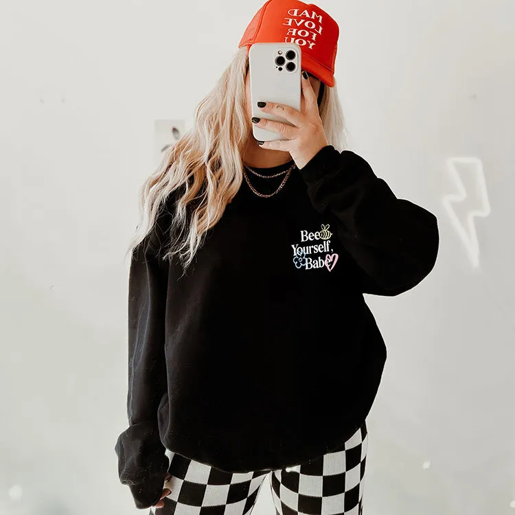 Bee Yourself, Babe Crewneck Sweatshirt sold by Alley and Rae product image thumbnail 2