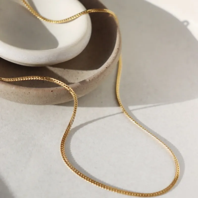 Classic Herringbone Chain sold by Alley and Rae