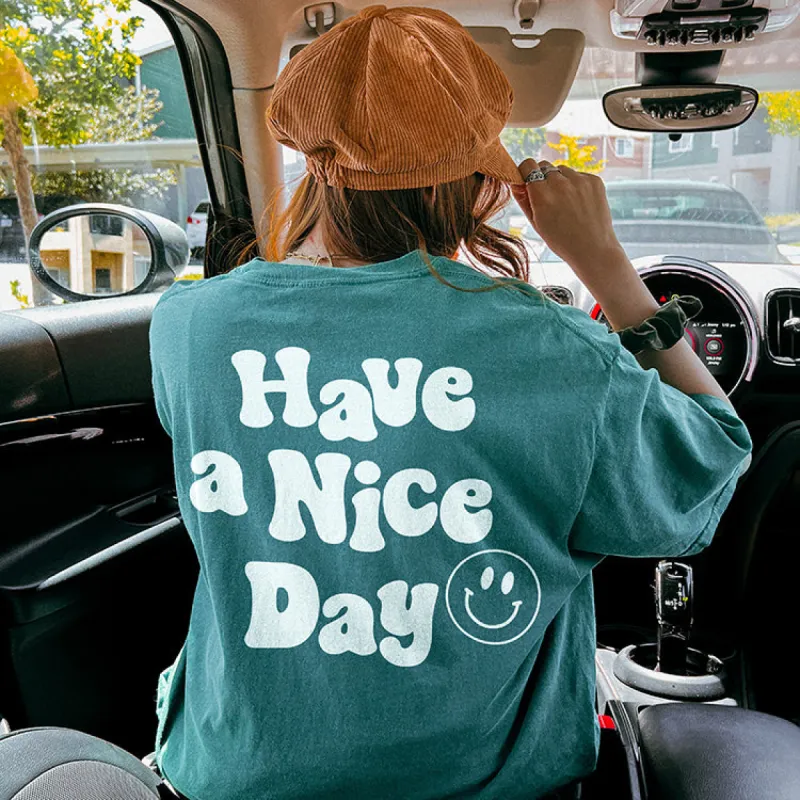 Have A Nice Day Graphic Tee (Wholesale) sold by Alley and Rae
