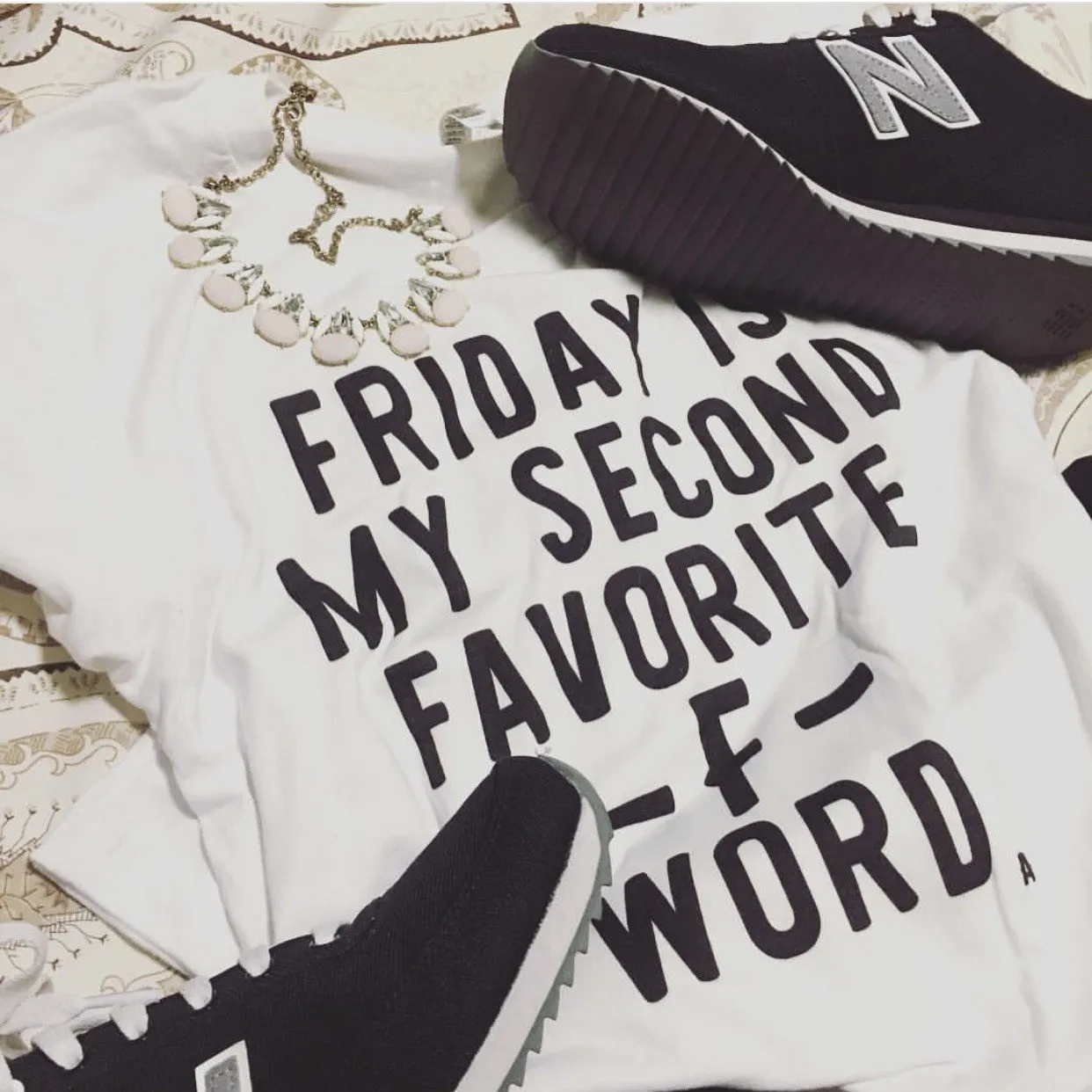 Friday Is My Second Favorite F Word Lightweight Tee sold by Alley and Rae product image thumbnail 5
