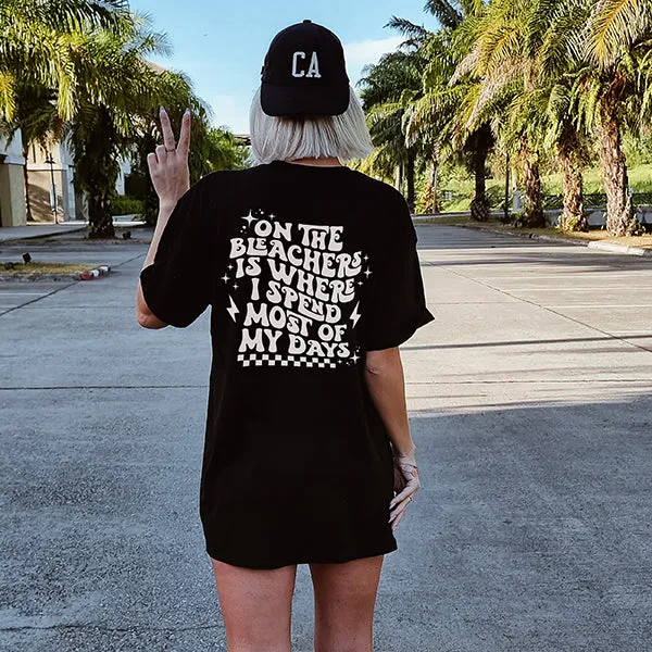 On The Bleachers Lightweight Basketball Tee sold by Alley and Rae