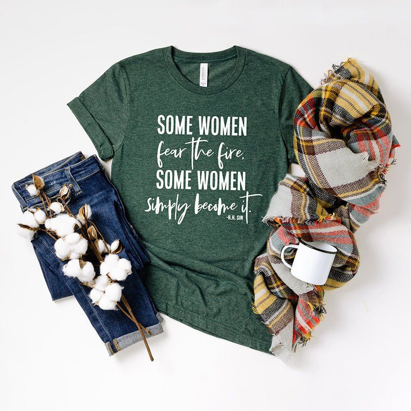 Some Women Fear The Fire Lightweight Tee sold by Ally and Rae product image thumbnail 2