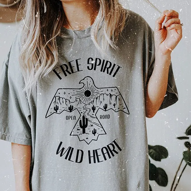 Free Spirit Wild Heart Heavyweight Tee sold by Alley and Rae product image thumbnail 3