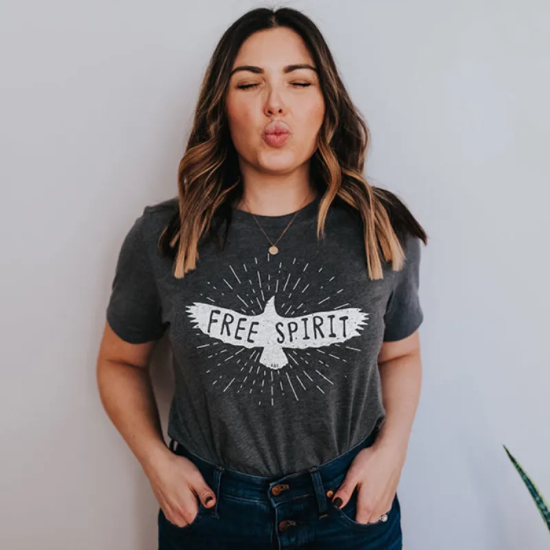 Free Spirit Graphic Tee Shirt sold by Alley and Rae