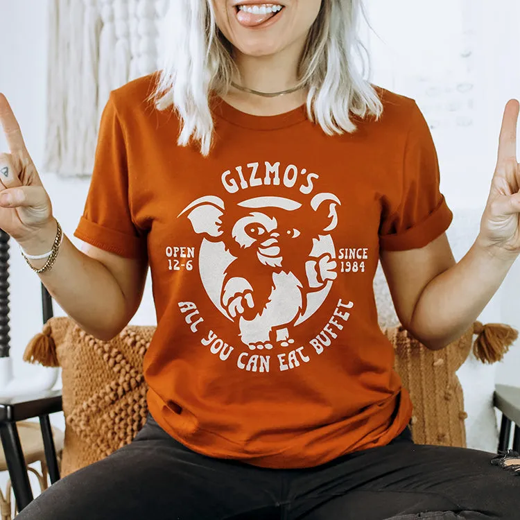 Gizmo's All You Can Eat Buffet Lightweight Halloween Tee sold by Alley and Rae product image thumbnail 2