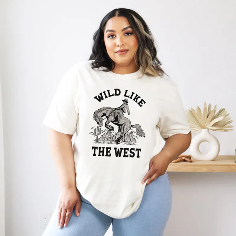 Wild Like The West Heavyweight Tee sold by Alley and Rae