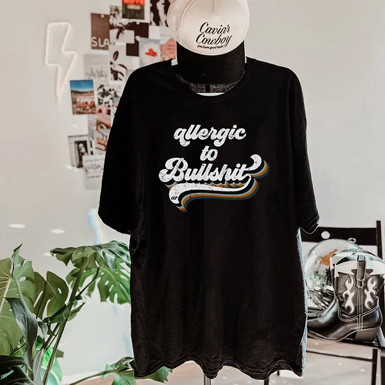 Allergic To Bullshit Heavyweight Graphic Tee sold by Alley and Rae product image thumbnail 3