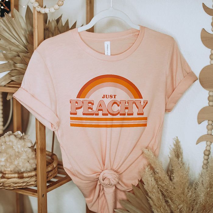 Just Peachy Lightweight Tee (Wholesale) sold by Ally and Rae product image thumbnail 3