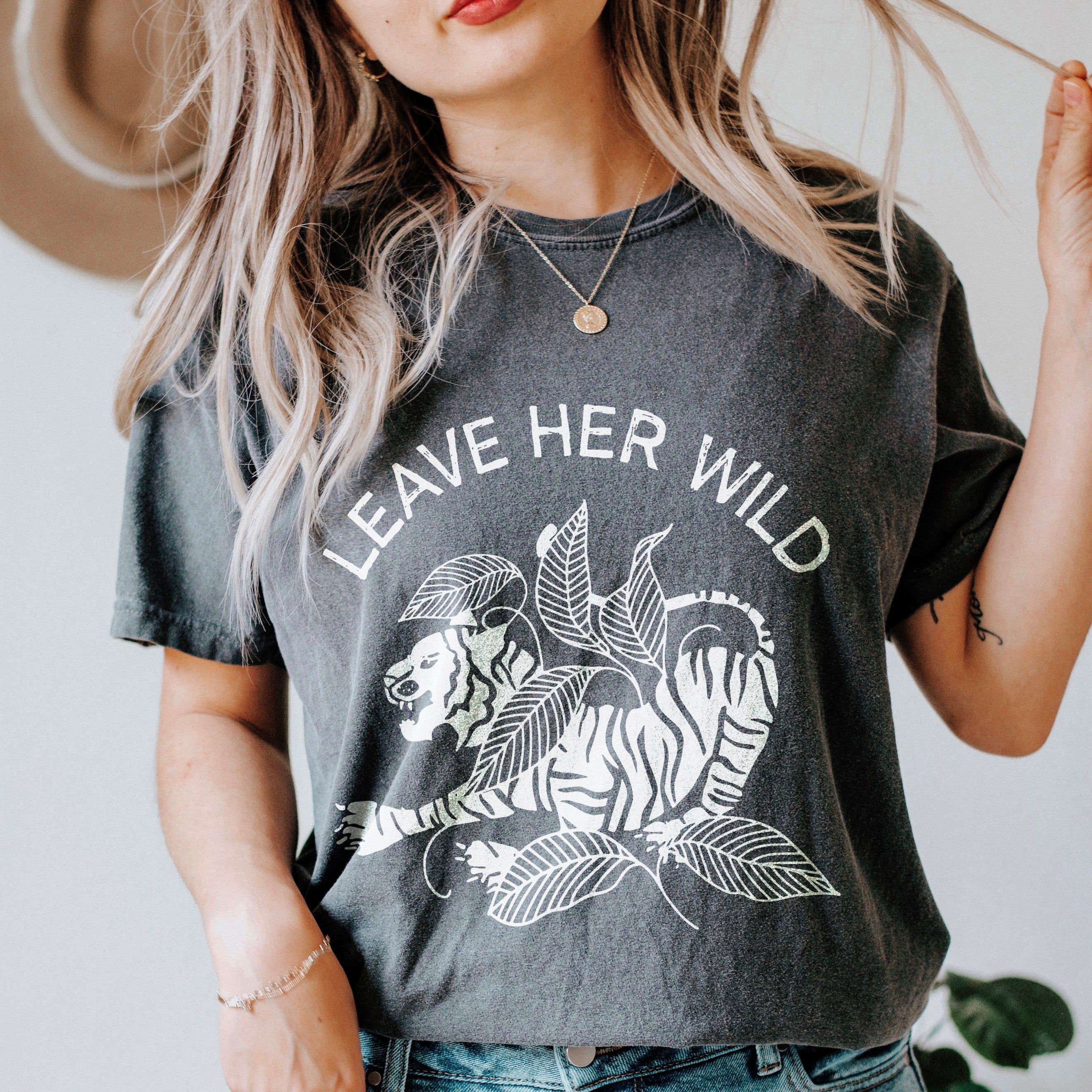 Leave Her Wild Graphic Tee (Wholesale) sold by Ally and Rae product image thumbnail 4