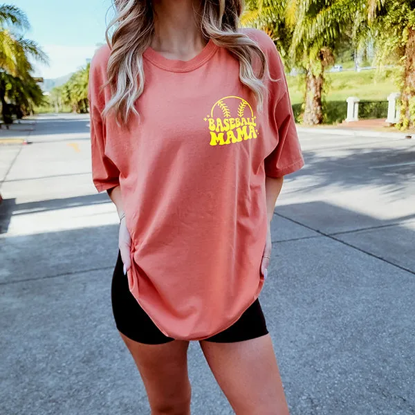 Loud Mouth Baseball Mama Heavyweight Tee sold by Alley and Rae product image thumbnail 2