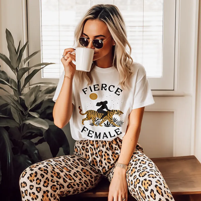 Fierce Female Lightweight Tee sold by Alley and Rae
