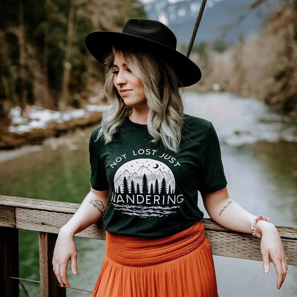 Not Lost Just Wandering Lightweight Tee sold by Alley and Rae product image thumbnail 2
