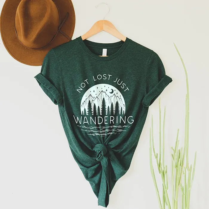 Not Lost Just Wandering Lightweight Tee sold by Alley and Rae product image thumbnail 3