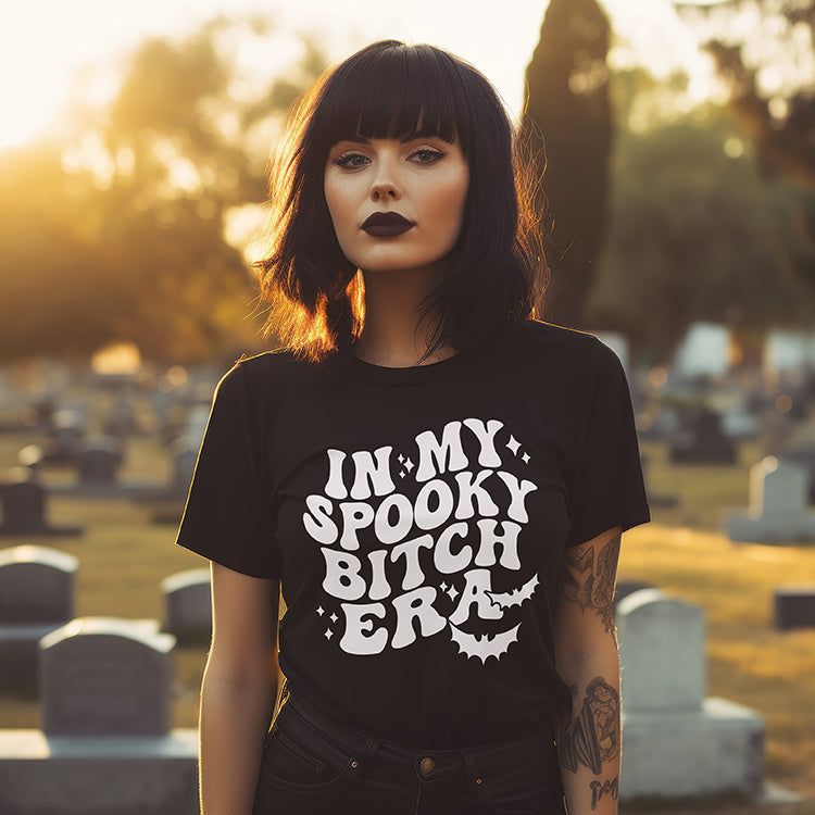 In My Spooky Bitch Era Lightweight Tee (Wholesale) sold by Ally and Rae