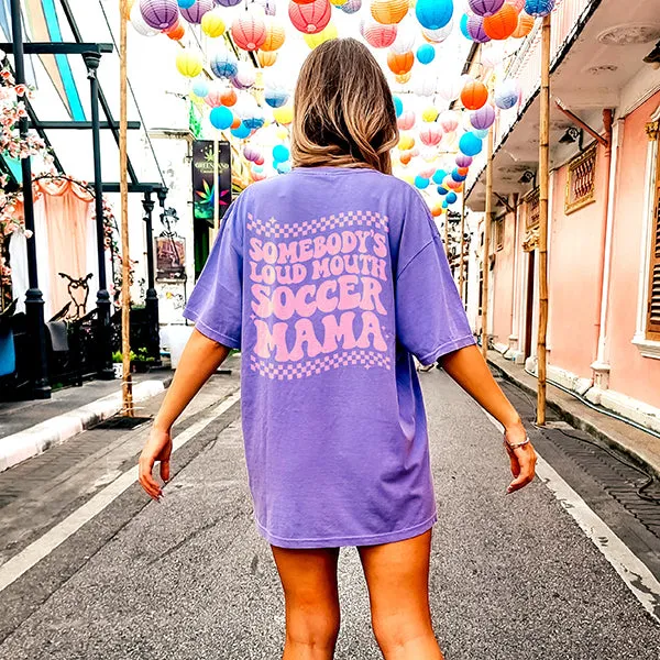 Loud Mouth Soccer Mama Heavyweight Tee sold by Alley and Rae