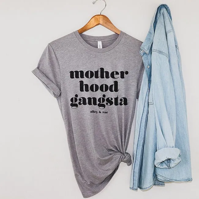 Motherhood Gangsta Lightweight Tee sold by Alley and Rae product image thumbnail 2