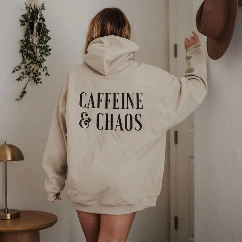 Caffeine & Chaos Hoodie sold by Alley and Rae